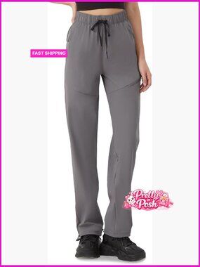 Lightweight Quick Dry Cargo Pants with Zipper Pockets for Hiking